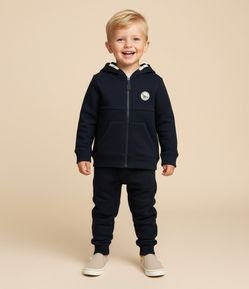 Calça Infantil com Recortes e Texturas - Tam 1 a 6 Anos