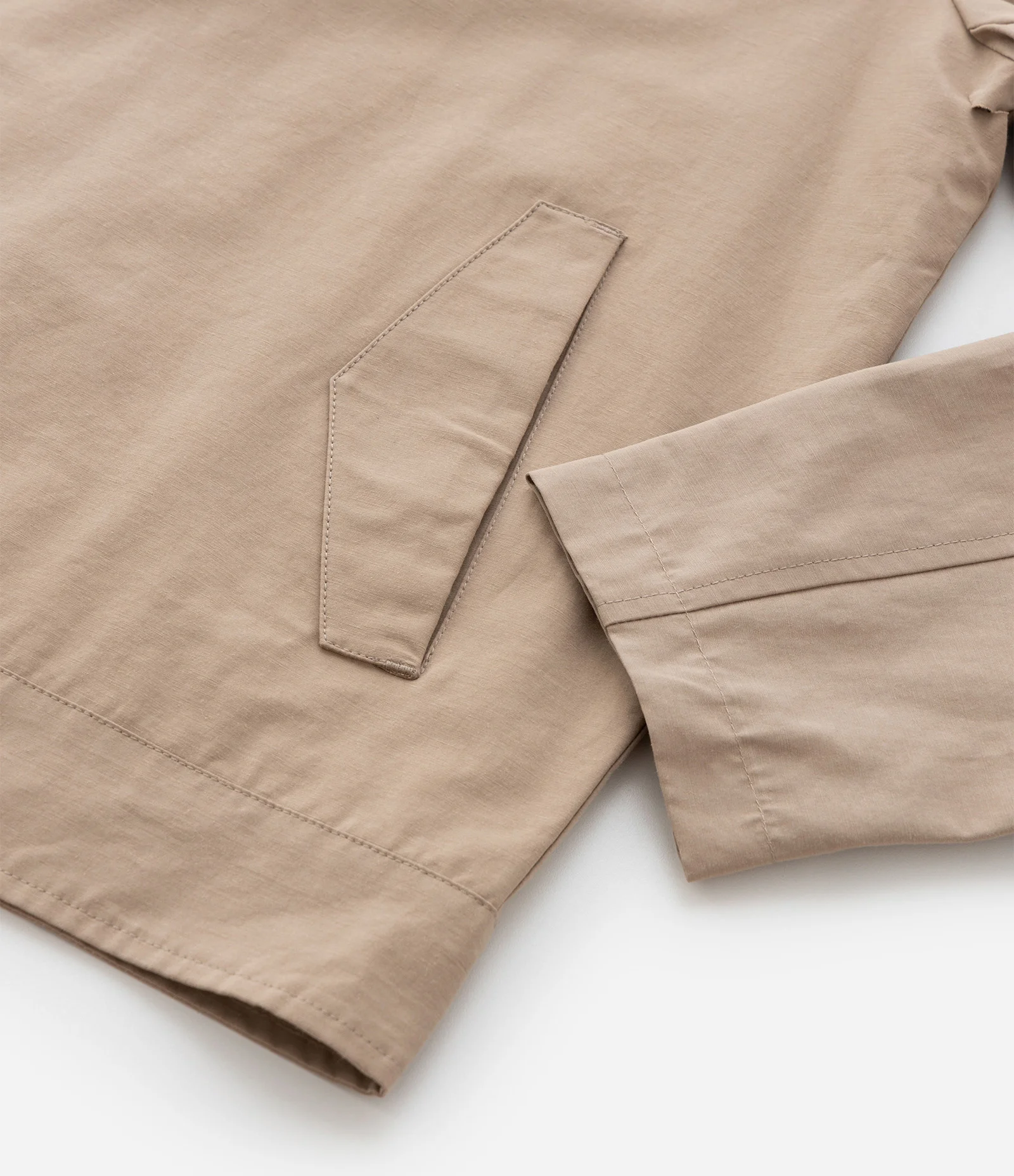 Jaqueta em Sarja com Gola Colarinho e Bolsos Marrom 5