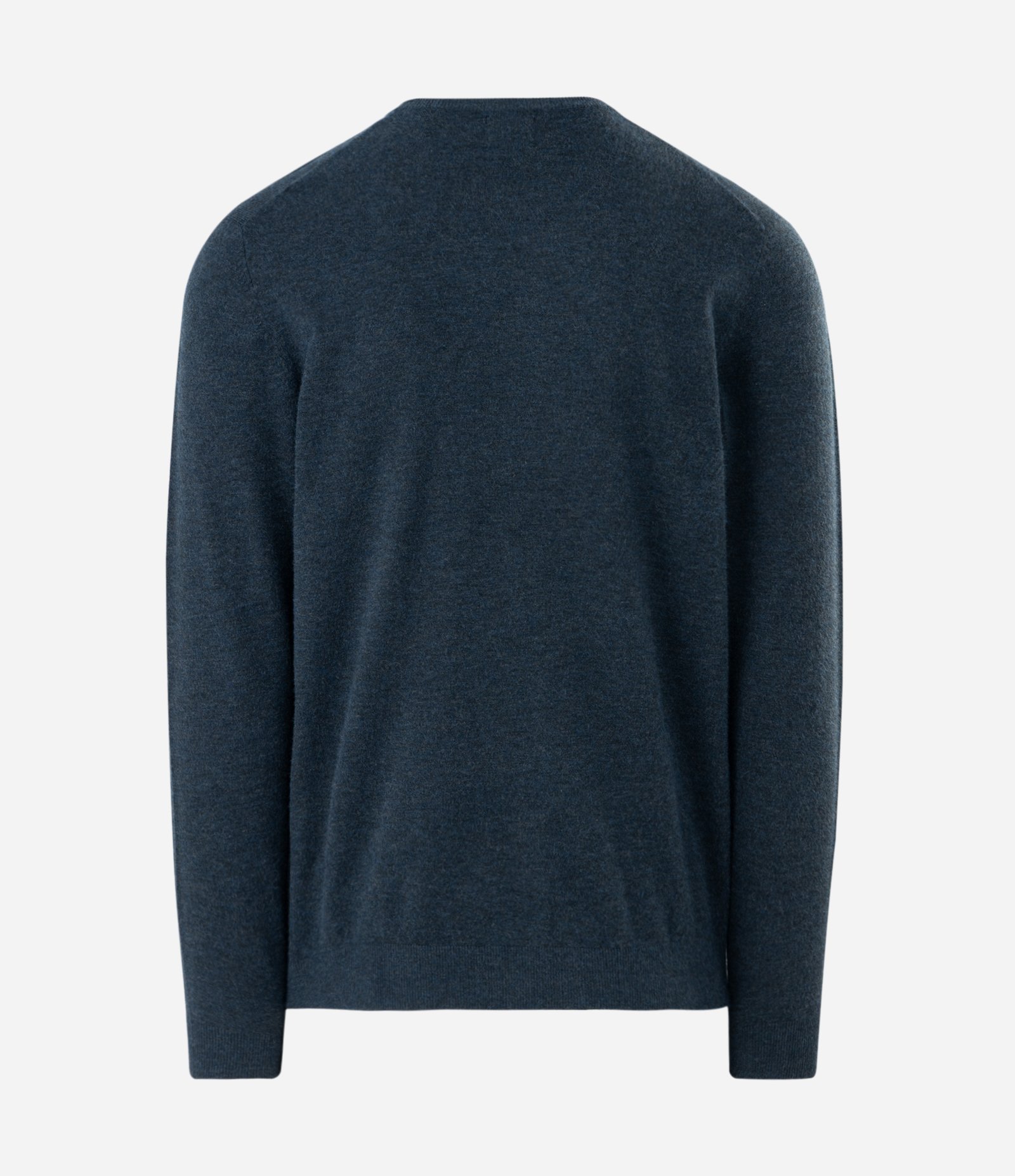 Suéter Básico em Efeito Tricô com Acabamento Canelado Azul Noite 2