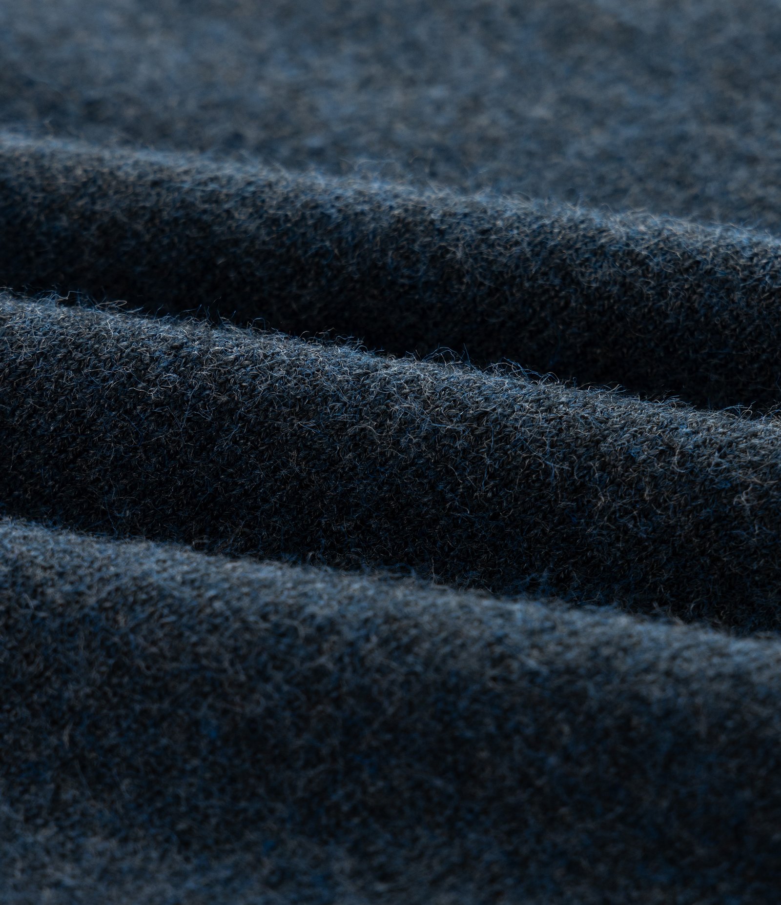 Suéter Básico em Efeito Tricô com Acabamento Canelado Azul Noite 3