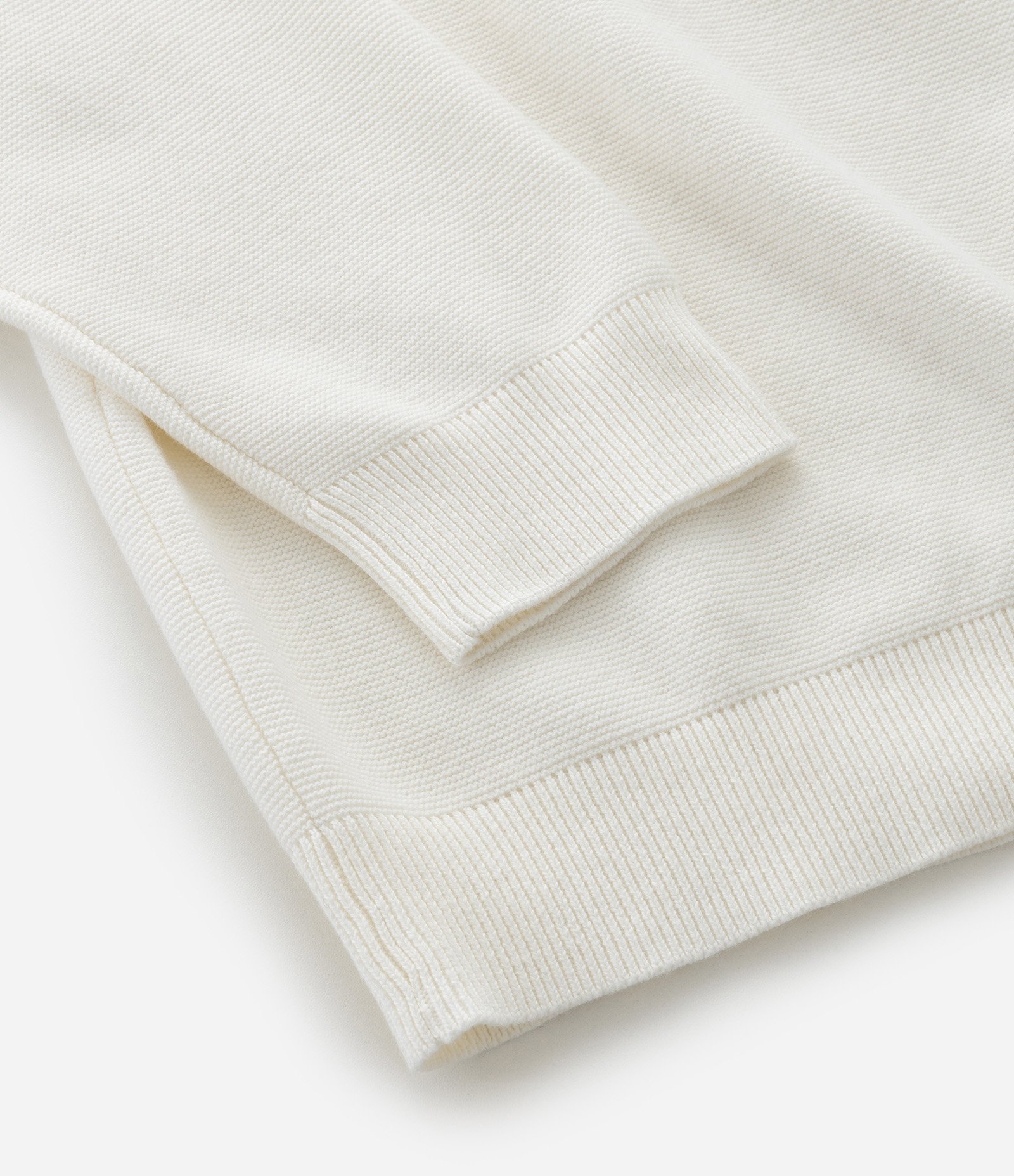 Blusão Aberto em Algodão com Zíper e Textura Branco 5