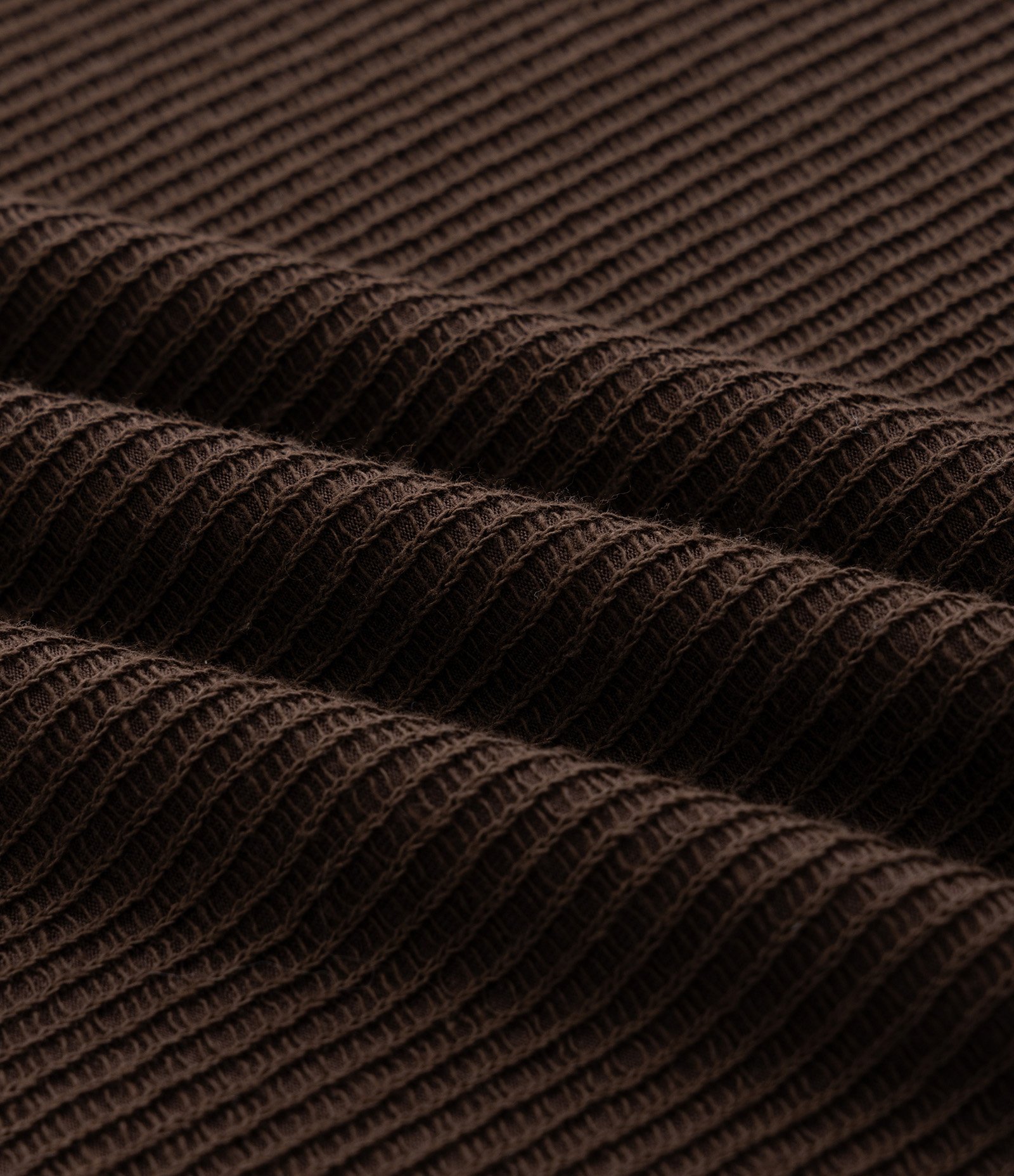 Camiseta T-shirt em Algodão Canelada Marrom 8