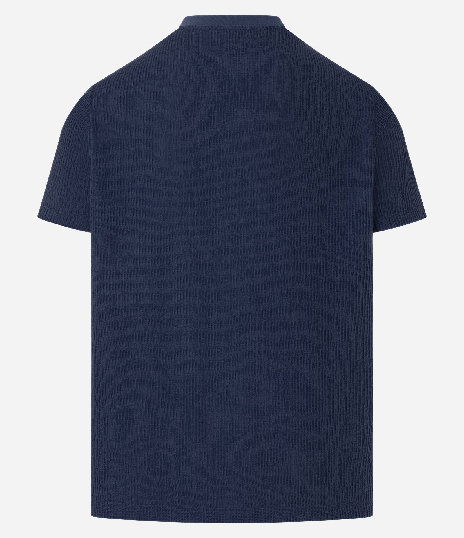 Camiseta T-shirt em Algodão Canelada Azul 7