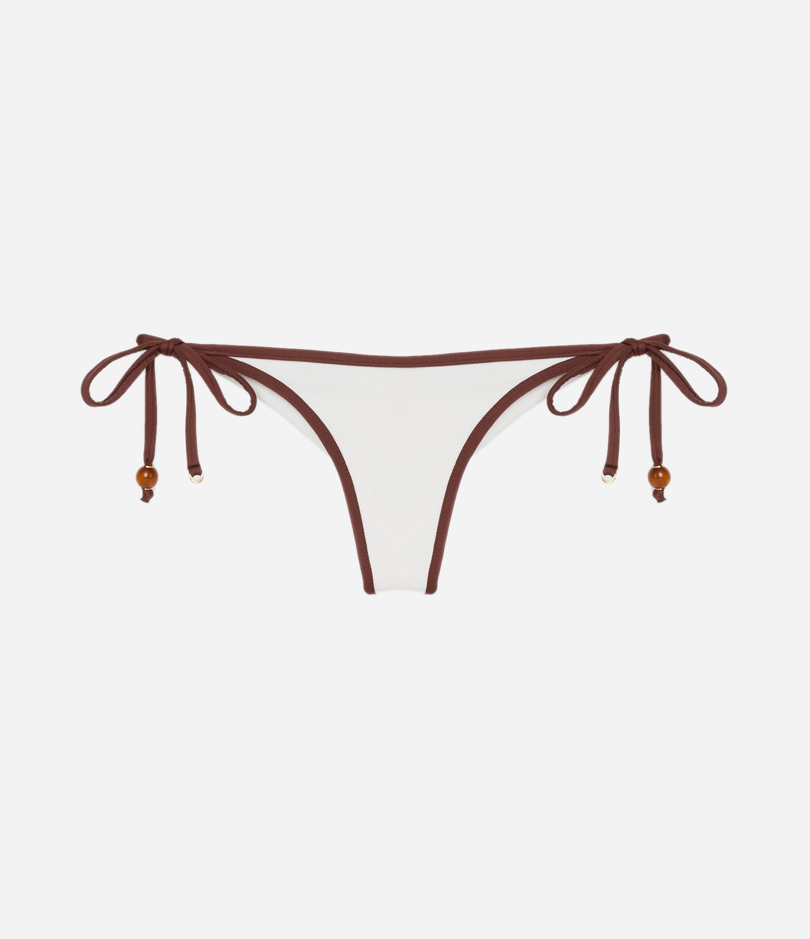 Biquíni Calcinha Lacinho em Microfibra com Viés Contrastante e Empina Bumbum Branco 5