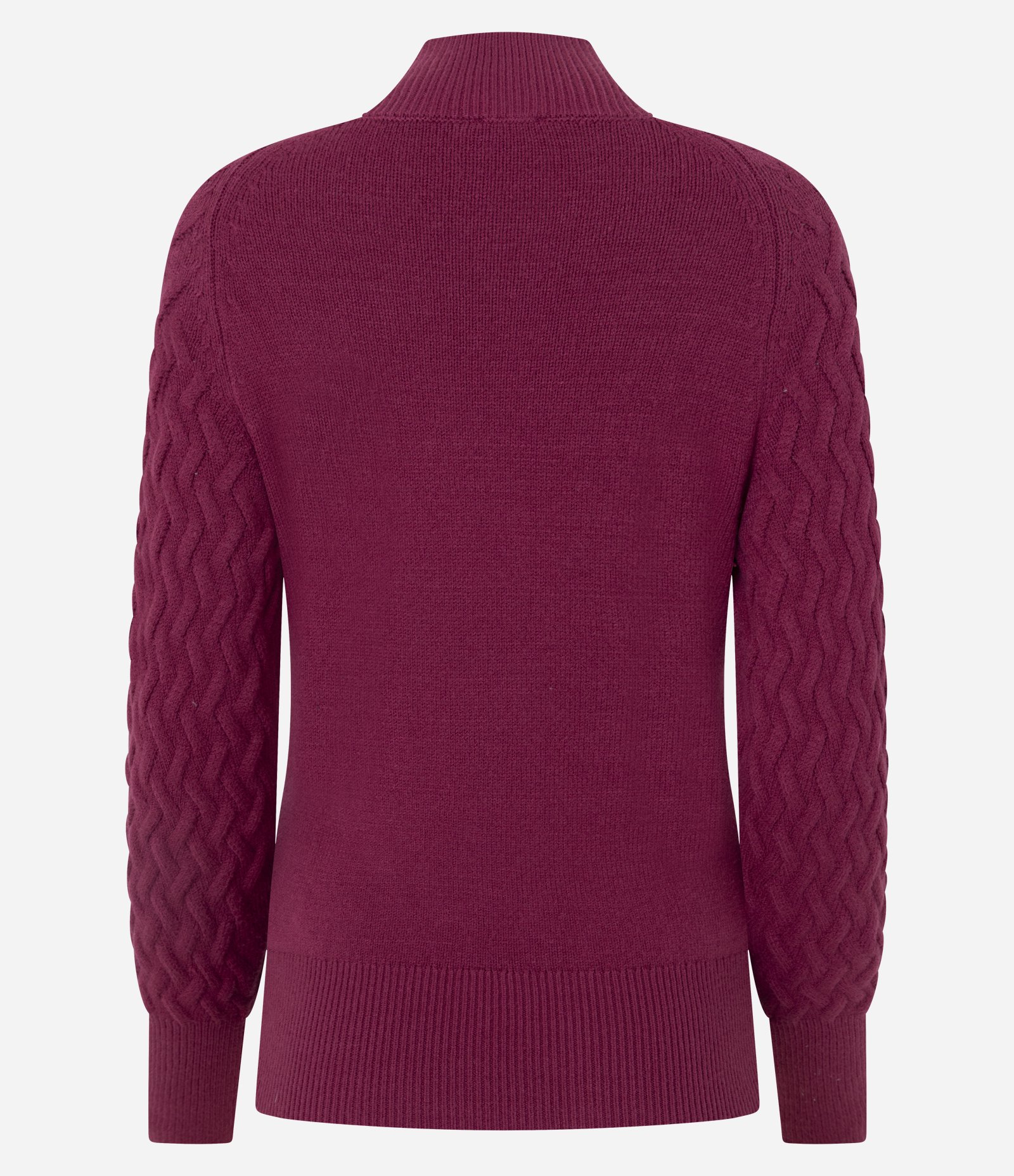 Suéter em Tricô com Textura Zig Zag Roxo 3