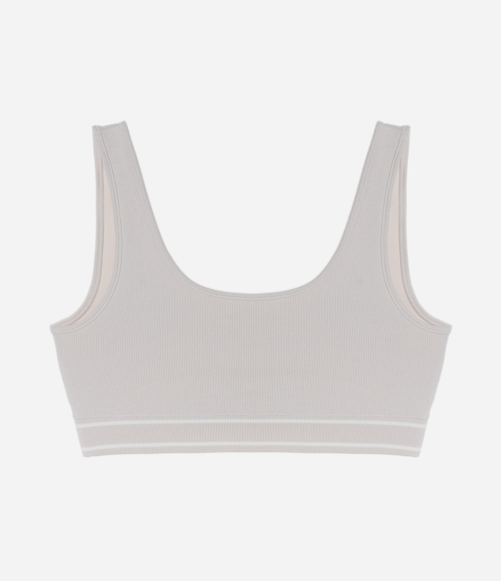 Sutiã Top Sem bojo e Aro com Textura Cinza 5