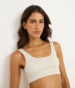 Sutiã Top Sem bojo e Aro com Textura