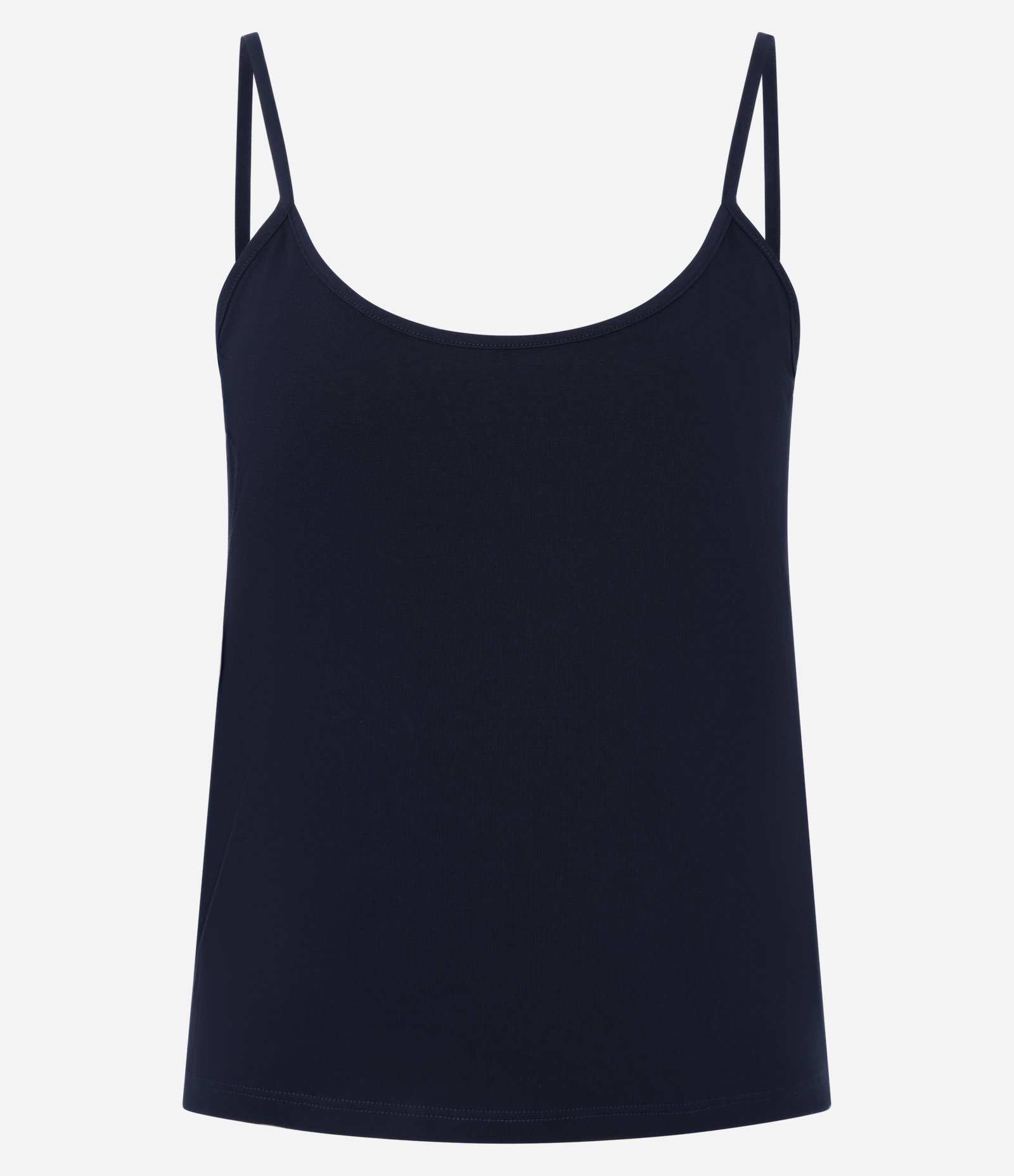 Blusa Básica de Alcinha em Algodão Peruano Navy Blazer 1