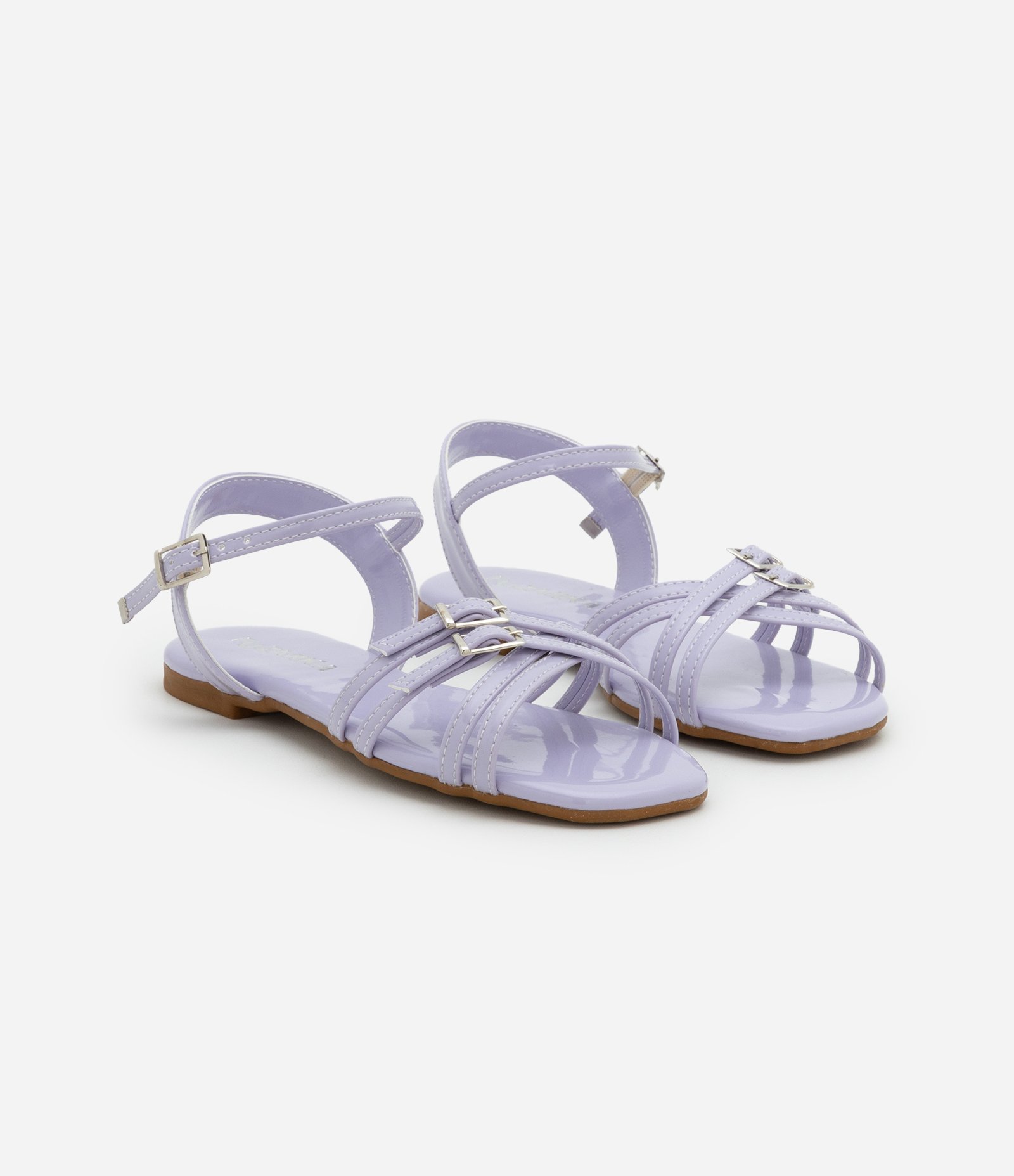 Sandália Infantil em PU com Tiras - Tam 28 ao 33 Lilás 1