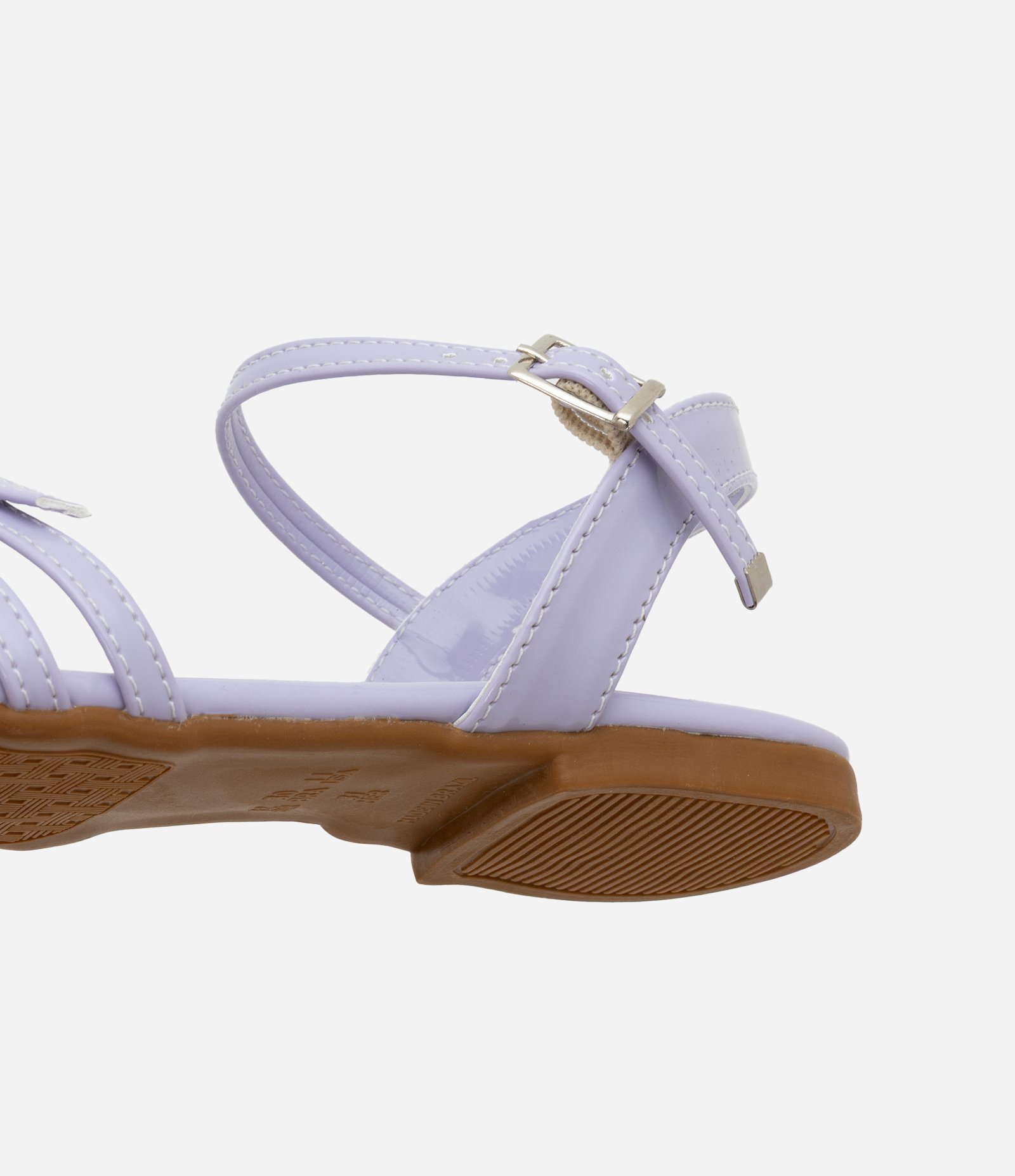 Sandália Infantil em PU com Tiras - Tam 28 ao 33 Lilás 4