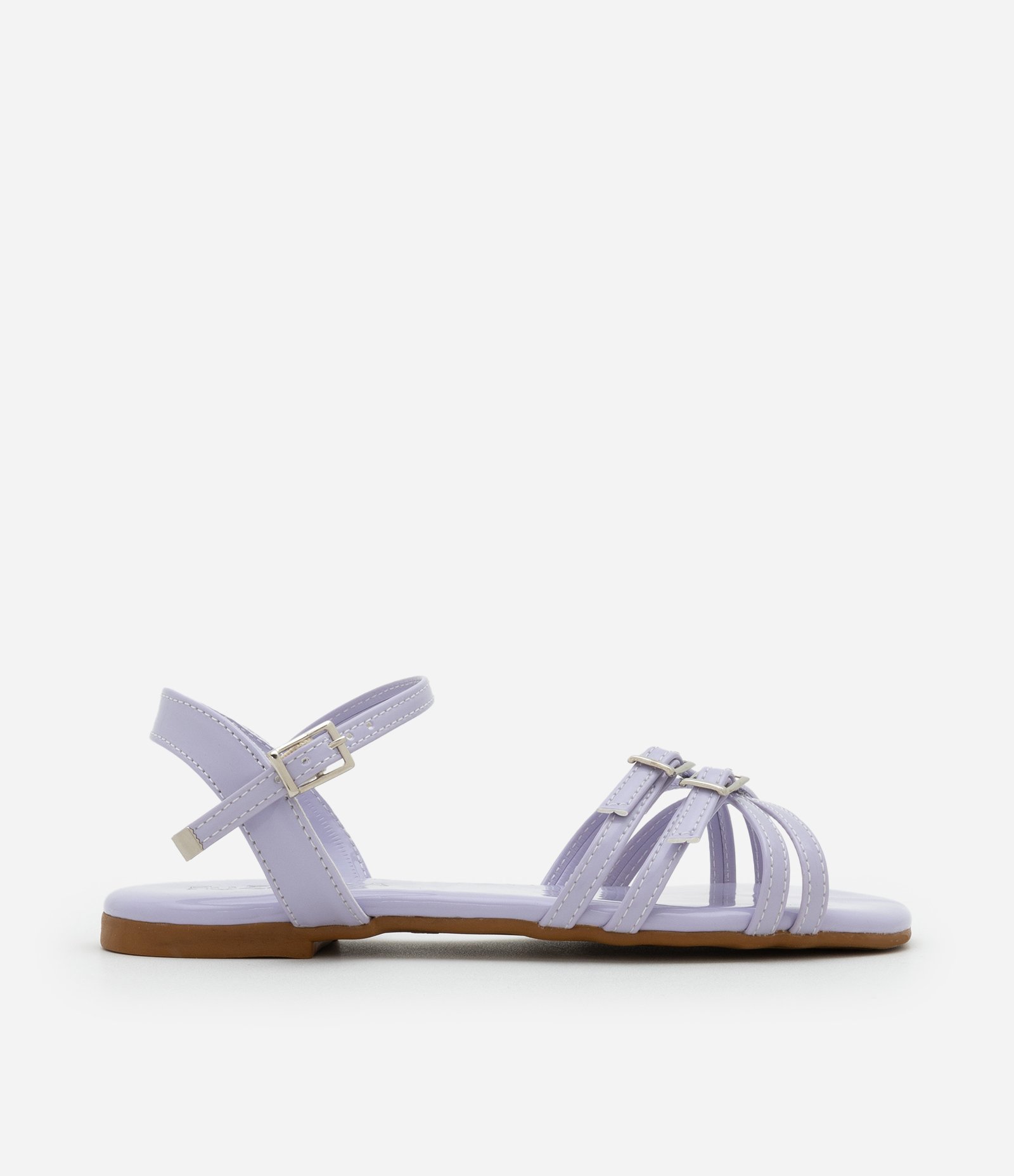 Sandália Infantil em PU com Tiras - Tam 28 ao 33 Lilás 6