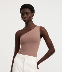 Body Ombro Único em Microfibra