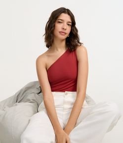 Body Ombro Único em Microfibra