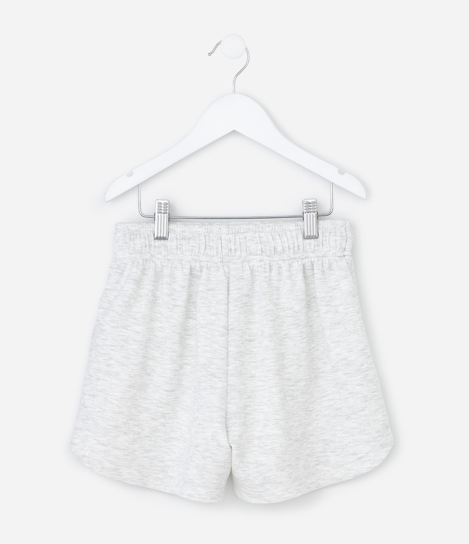Short Infantil Runner em Moletinho sem Felpa com Amarração Tam - 5 a 14 Anos Cinza 2