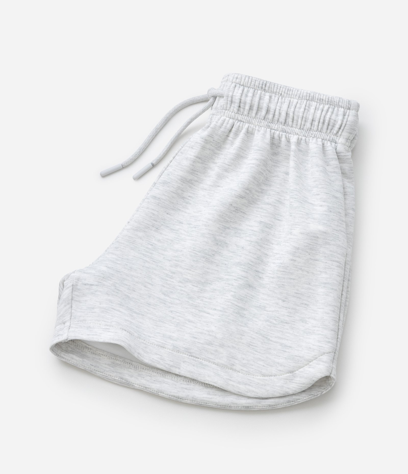 Short Infantil Runner em Moletinho sem Felpa com Amarração Tam - 5 a 14 Anos Cinza 5