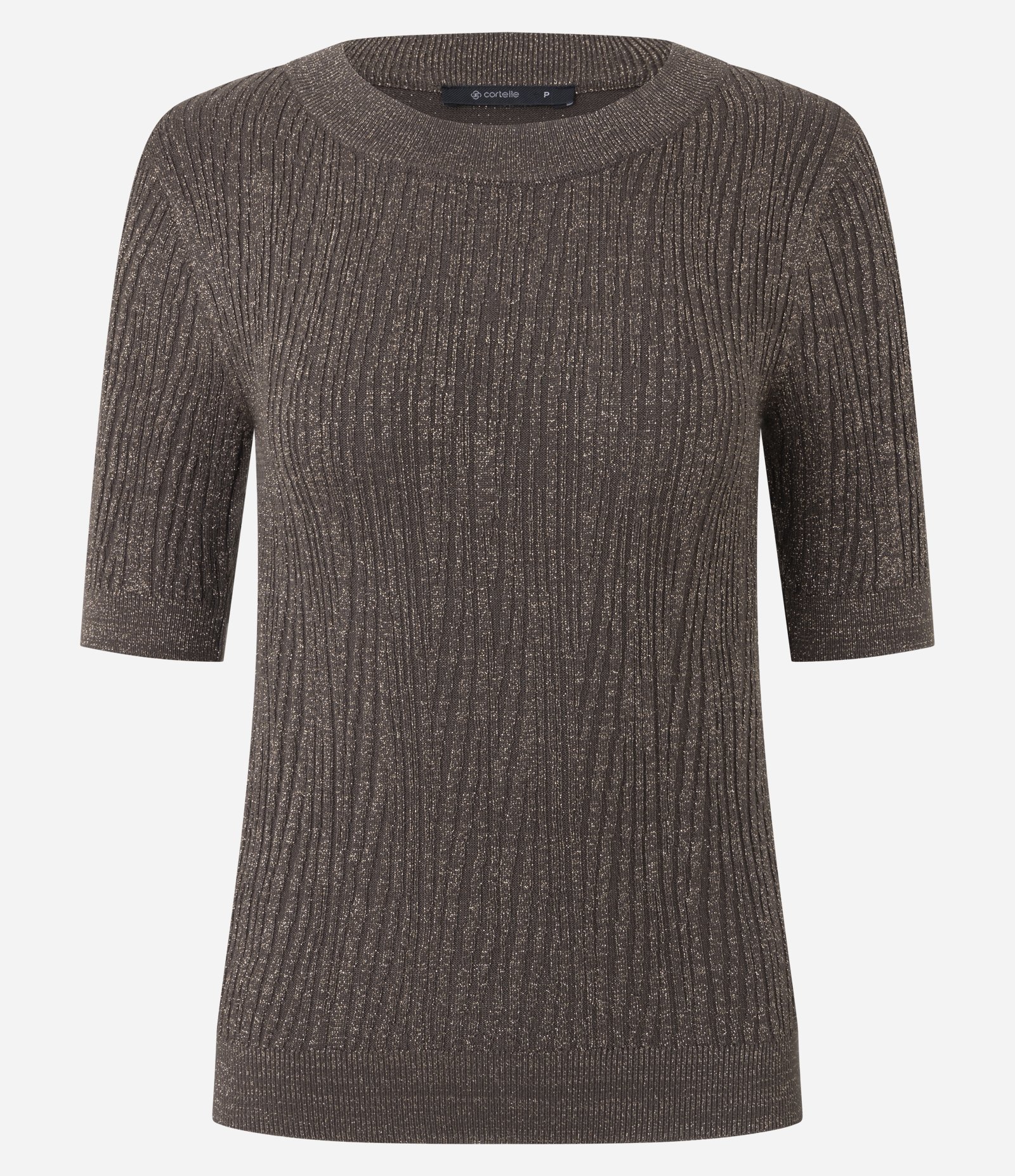 Blusa em Tricô com Ponto Diferenciado e Caimento Leve Marrom 4