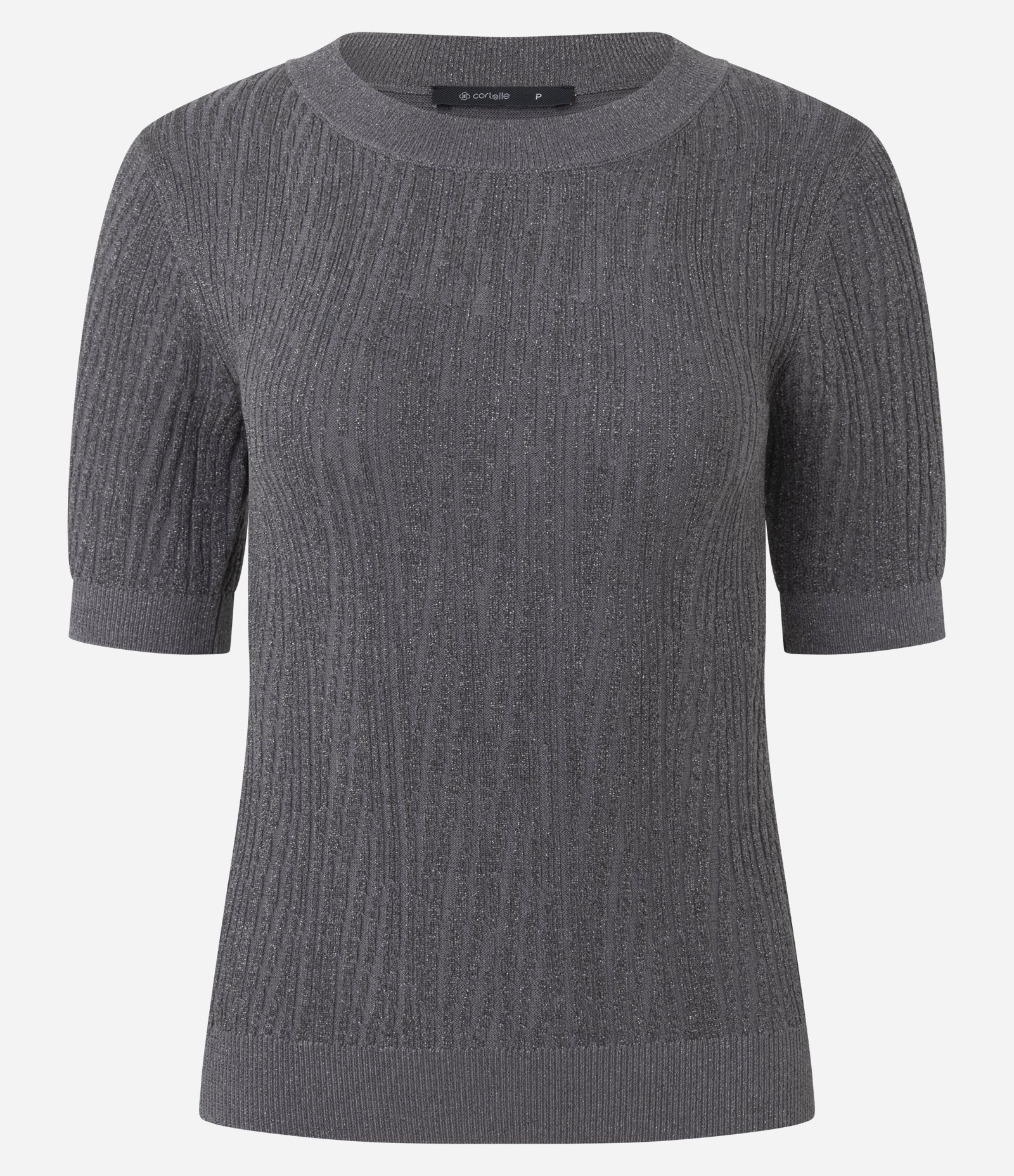 Blusa em Tricô com Ponto Diferenciado e Caimento Leve Cinza 5