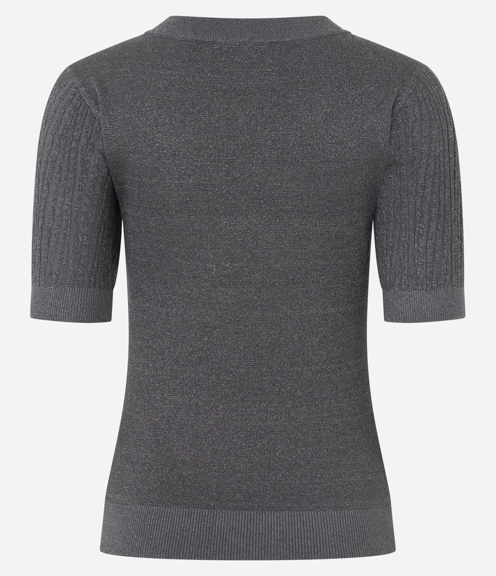 Blusa em Tricô com Ponto Diferenciado e Caimento Leve Cinza 7