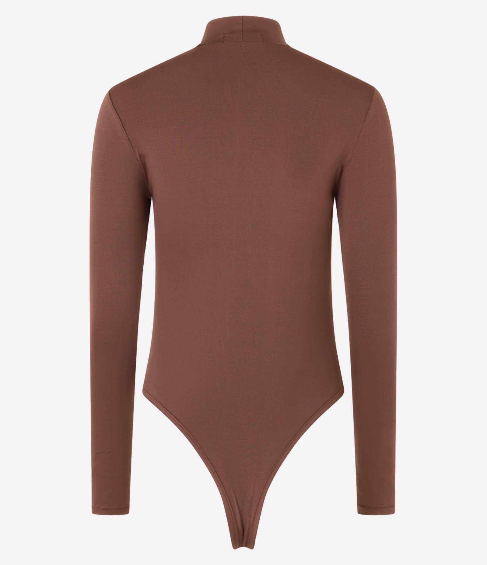 Body em Microfibra com Golinha Alta Marrom 7