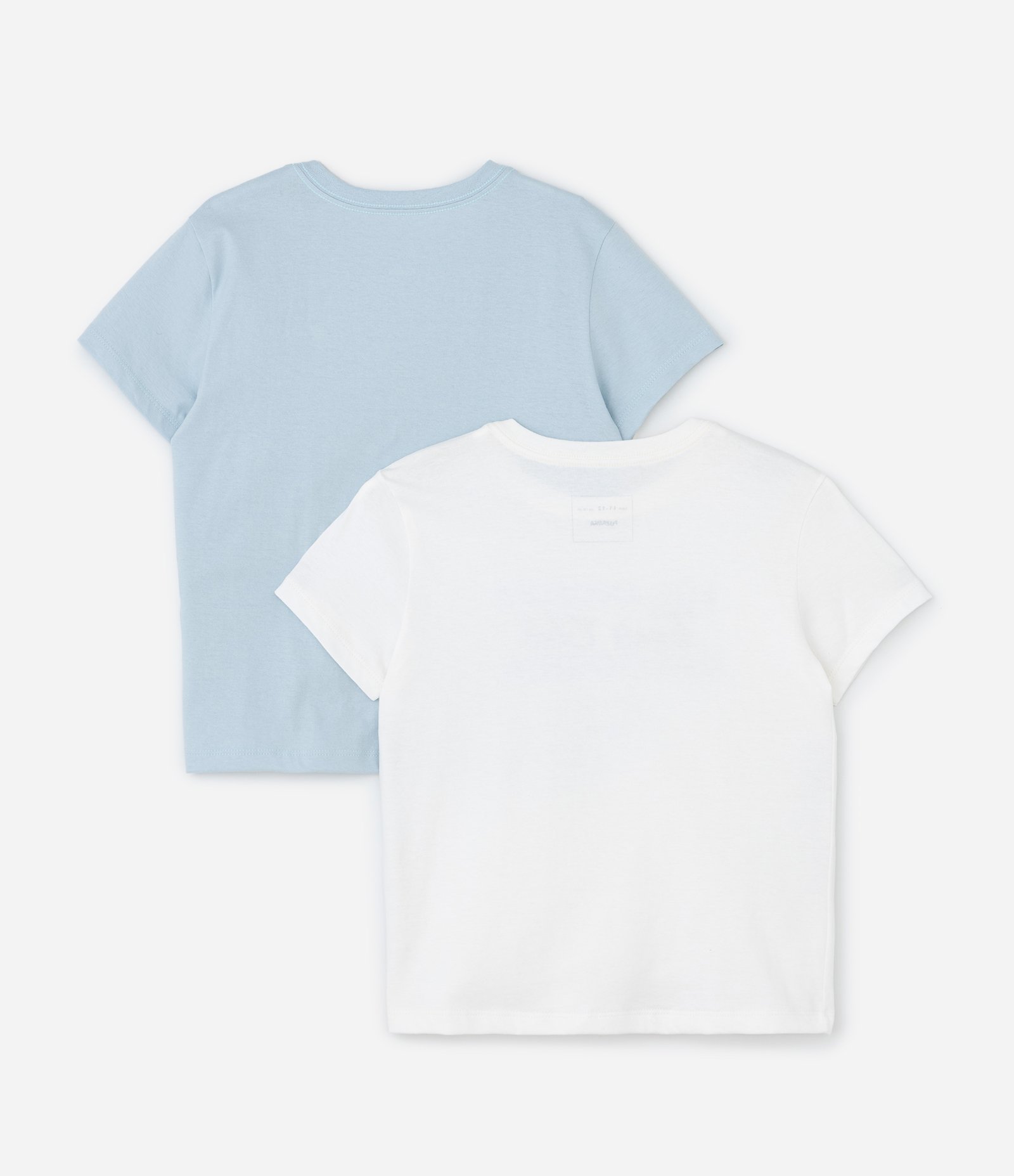 Kit 02 Blusas Infantis em Algodão com Estampa Lettering 1996 - Tam 5 a 14 Anos Azul/Branco 2