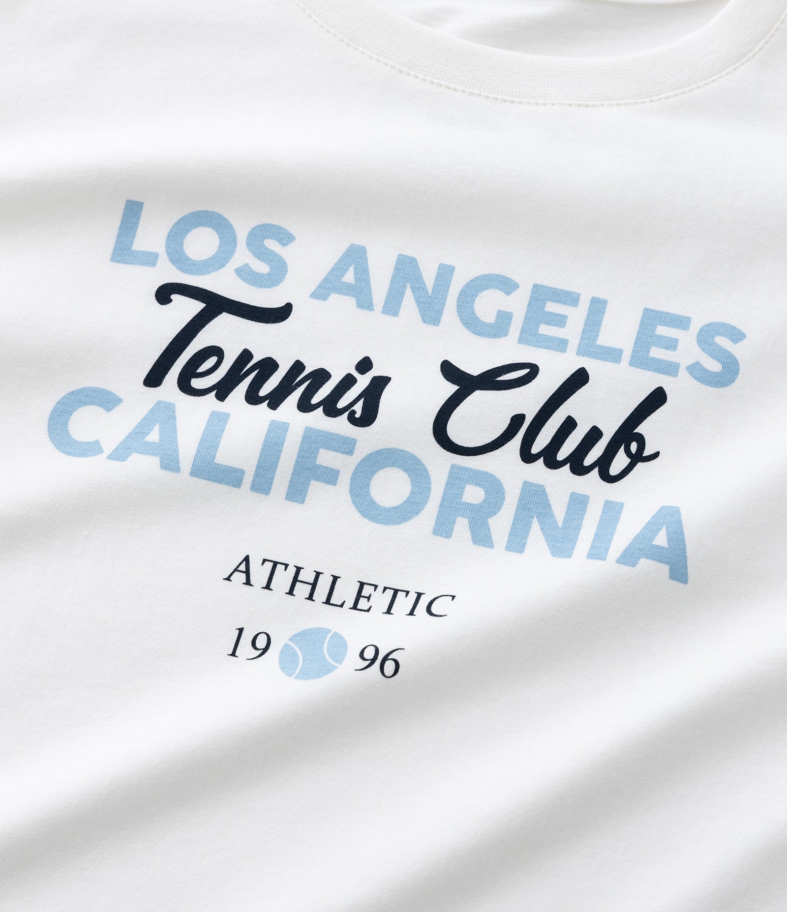 Kit 02 Blusas Infantis em Algodão com Estampa Lettering 1996 - Tam 5 a 14 Anos Azul/Branco 6