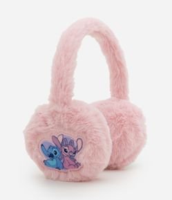 Protetor de Orelhas Infantil em Pelúcia com Stitch e Angel – Tam U