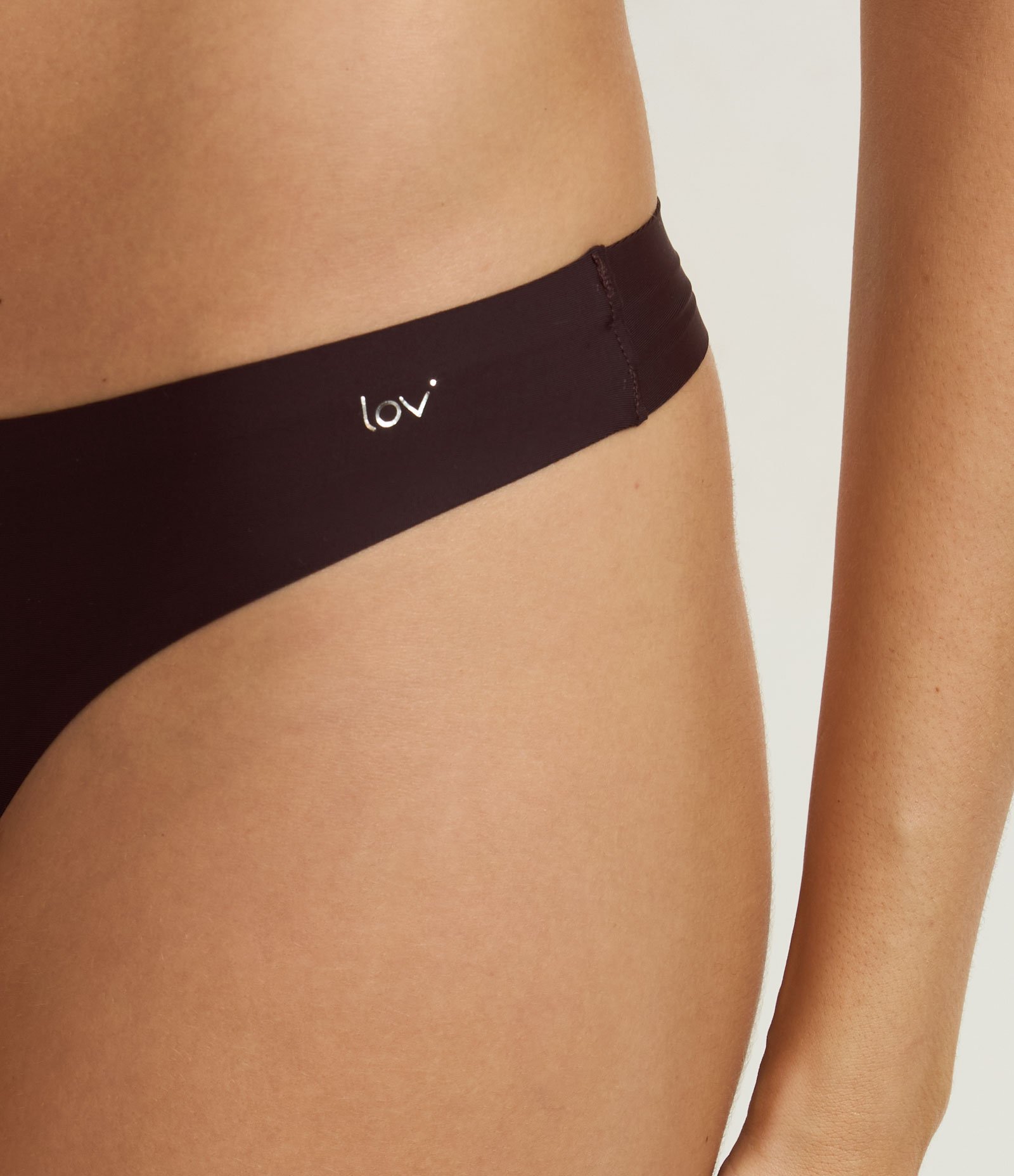 Kit 02 Calcinhas Biquíni em Microfibra Marrom/Bege 4