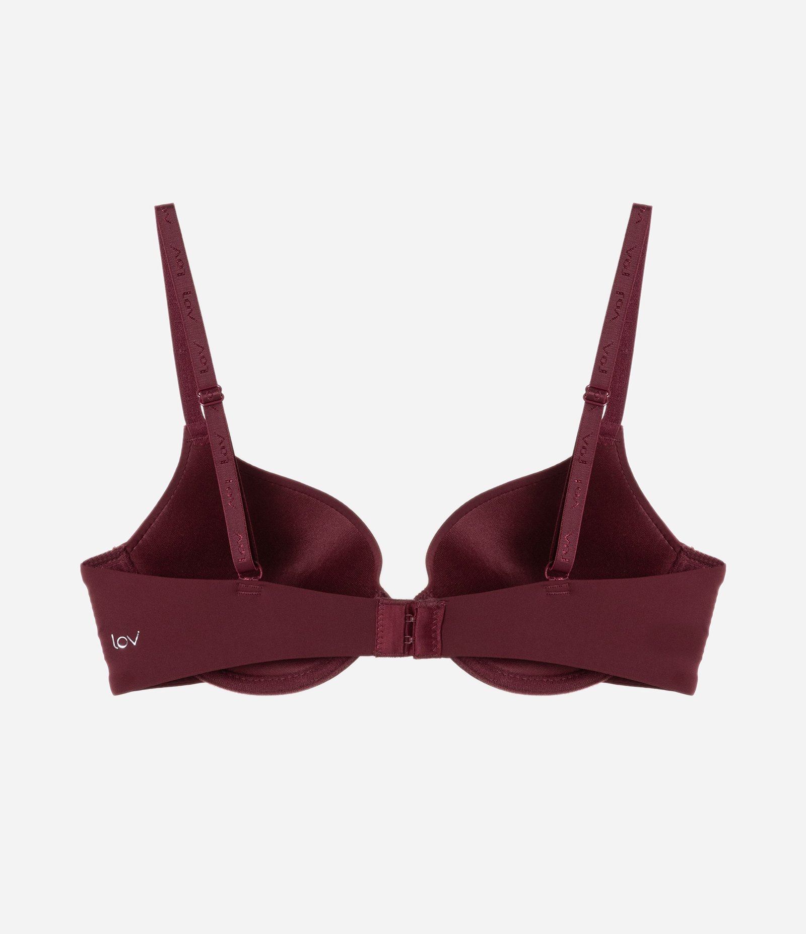 Sutiã Push Up em Microfibra Básico Bordô 5