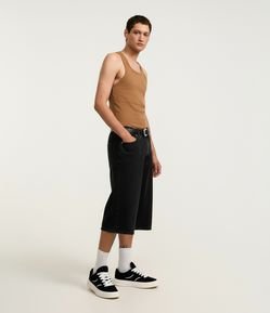 Regata Regular Básica em Ribana de Algodão