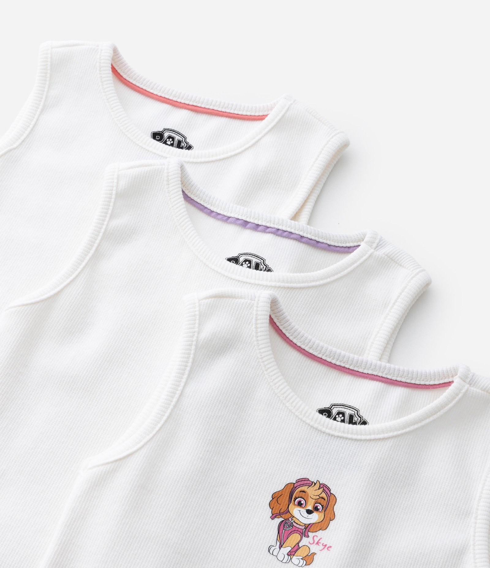 Regata Regular Infantil com Estampa Paw Patrol - Tam 1 a 6 Anos Branco 8