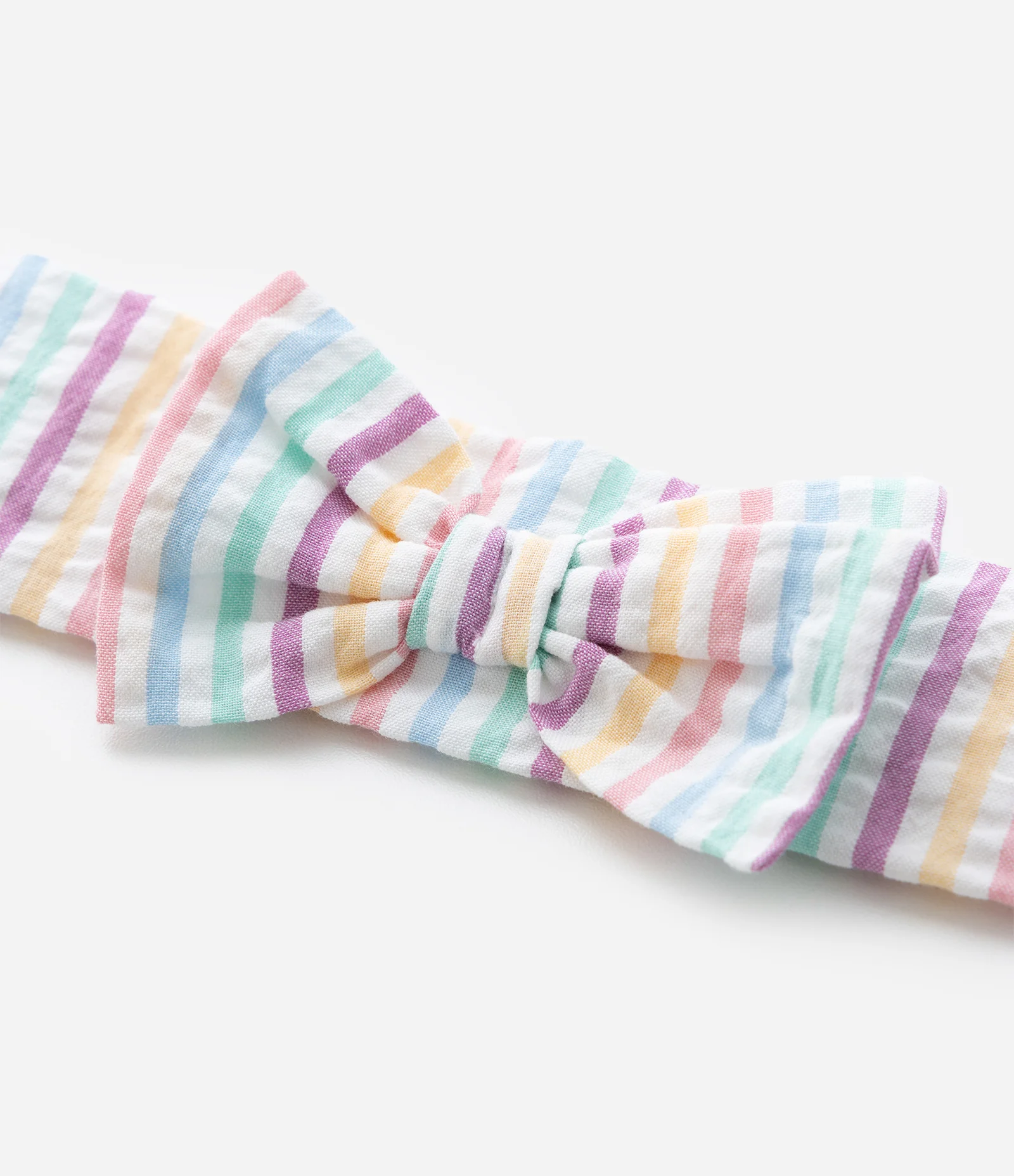 Vestido Infantil com Estampa de Listras com Calcinha e Faixa de Cabelo - Tam 3 a 18 meses Multicores 4