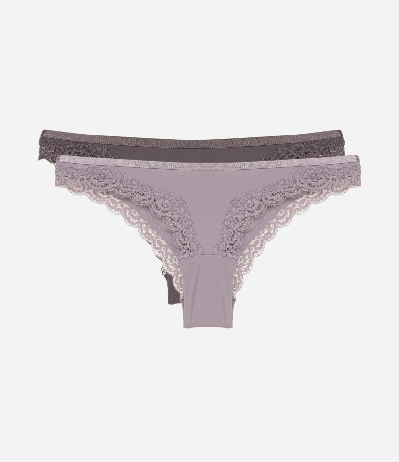 Kit 2x1 Calcinha Biquíni Microfibra Basic Colors Roxo 1