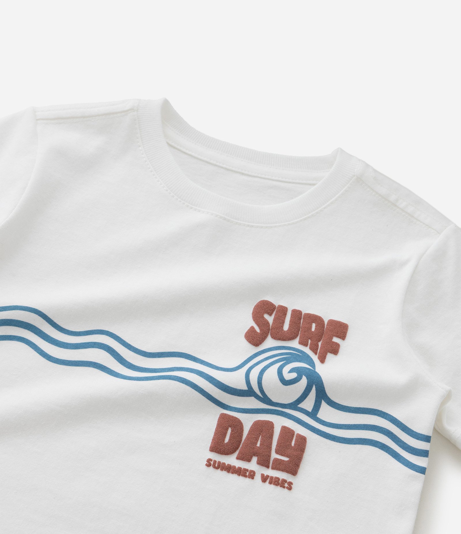 Camiseta Infantil com Estampa Surf Day - Tam 1 a 6 Anos Branco 5