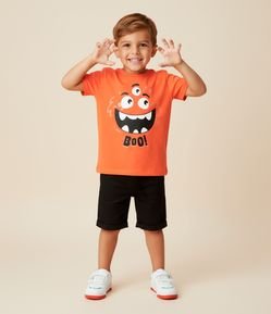 Camiseta Infantil Monstrinho Boo - Tam 1 a 6 Anos