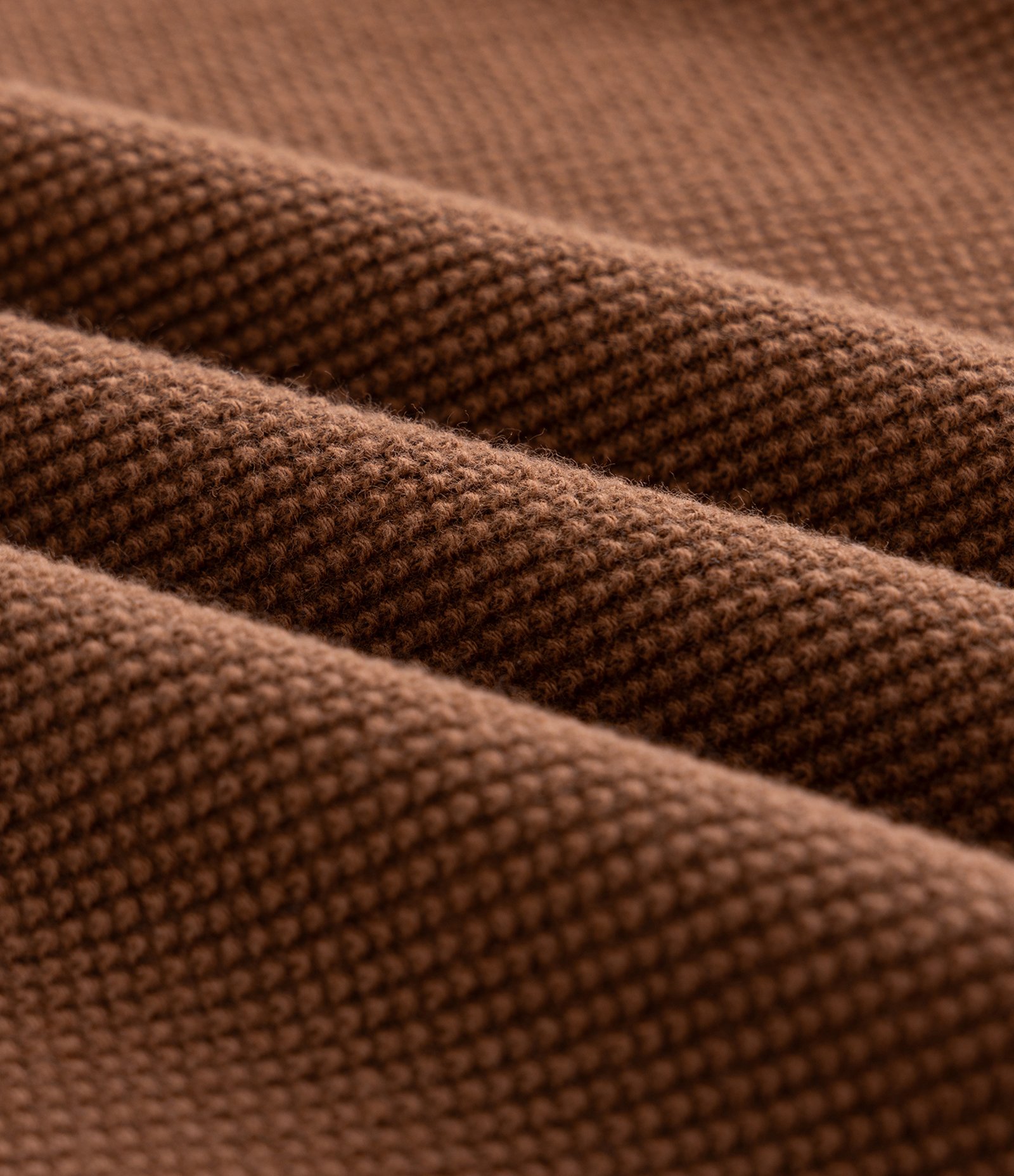 Suéter Texturizado em Piquet com Decote Canoa Marrom 6