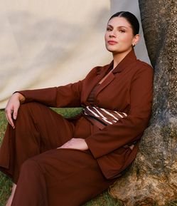 Blazer Alongado Alfaiatado Curve & Plus Size