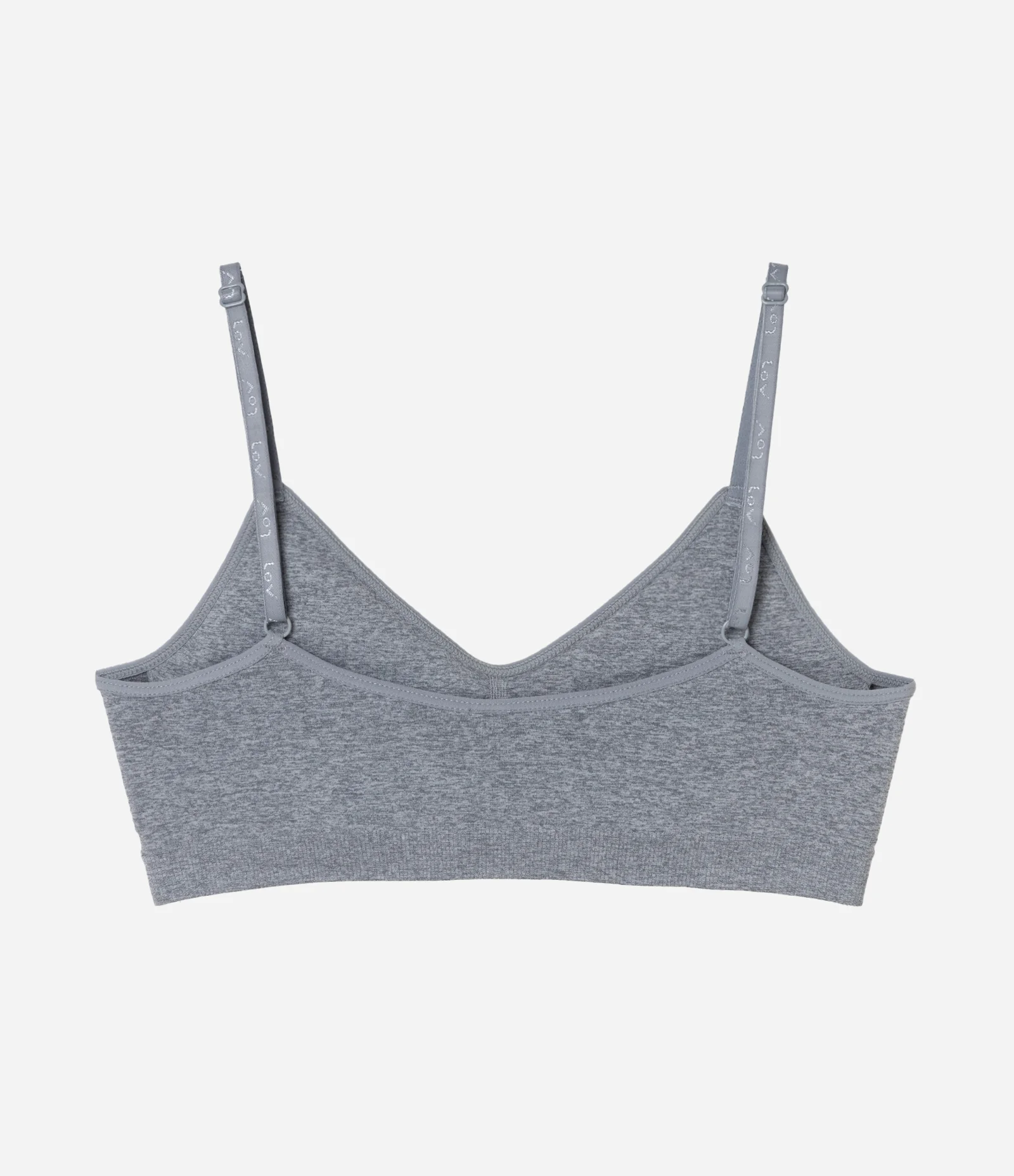 Sutiã Top Básico com Bojo Removível Seamless Cinza 2