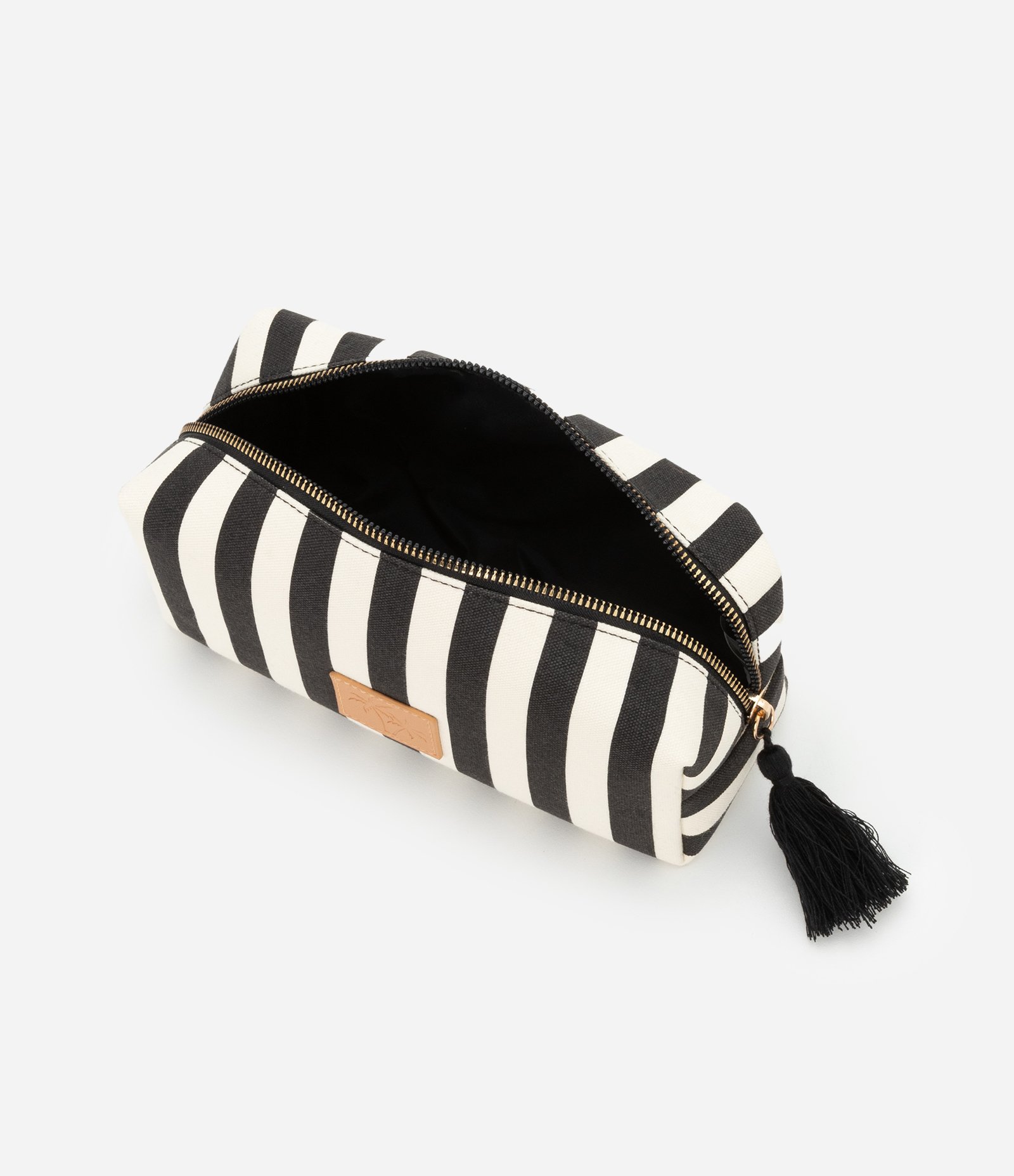 Necessaire Retangular em Algodão com Listra Contrastantes Bicolor 5