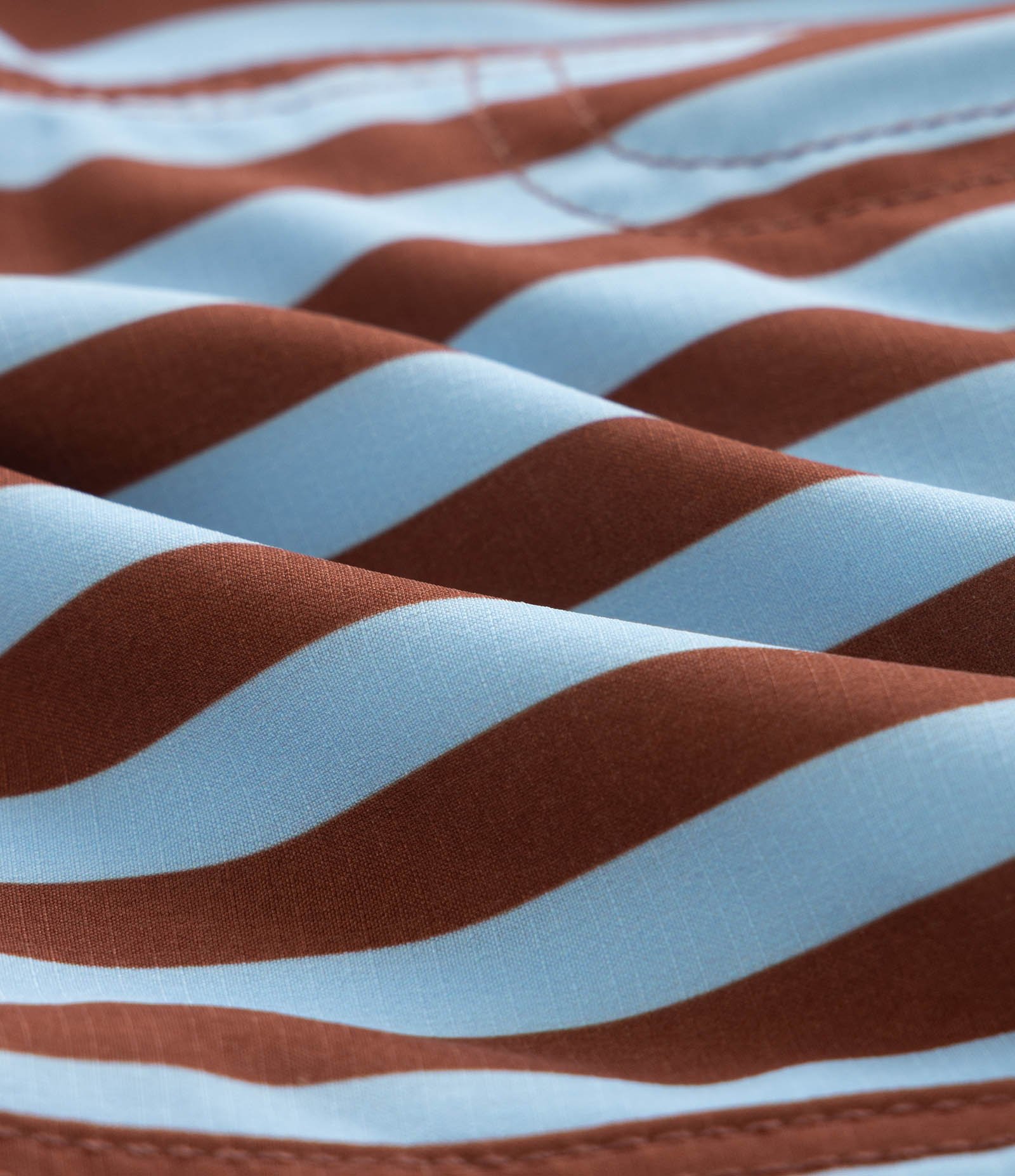 Bermuda de Banho Infantil com Estampa de Listras  - Tam 1 a 6 Anos Marrom/Azul 3