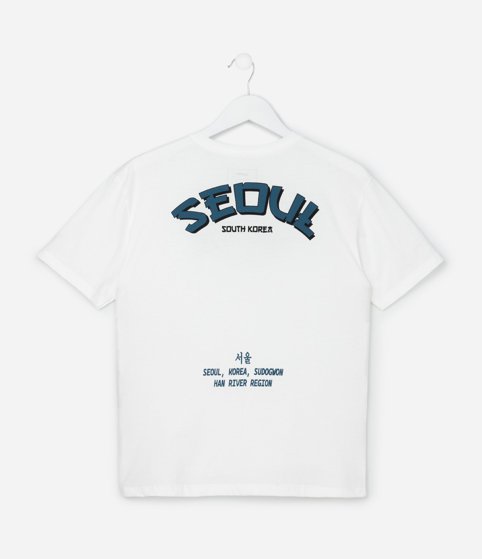 Camiseta Infantil com Lettering Seoul - Tam 5 a 14 Anos Branco 2