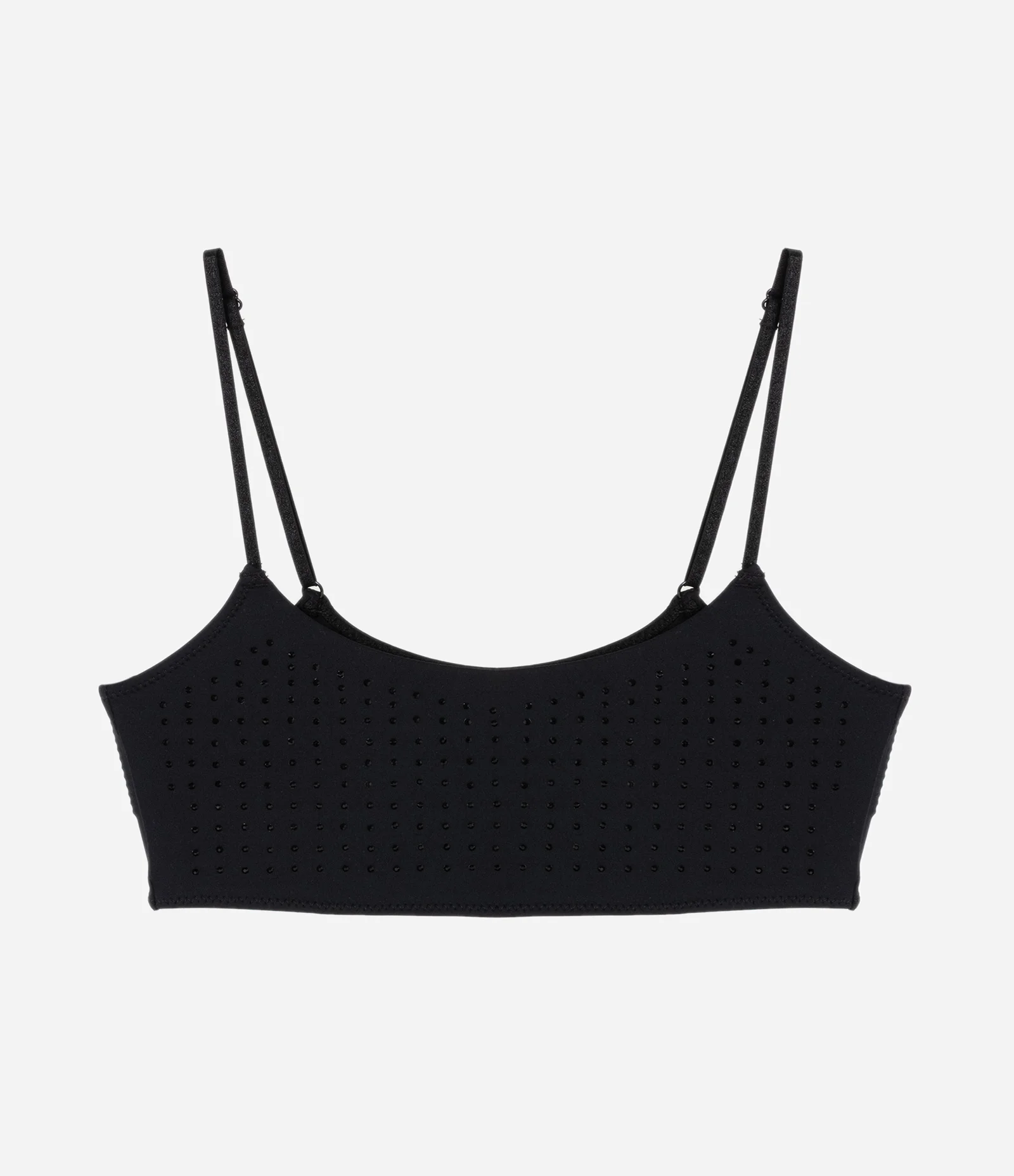 Sutiã Top em Microfibra com Strass Preto 3