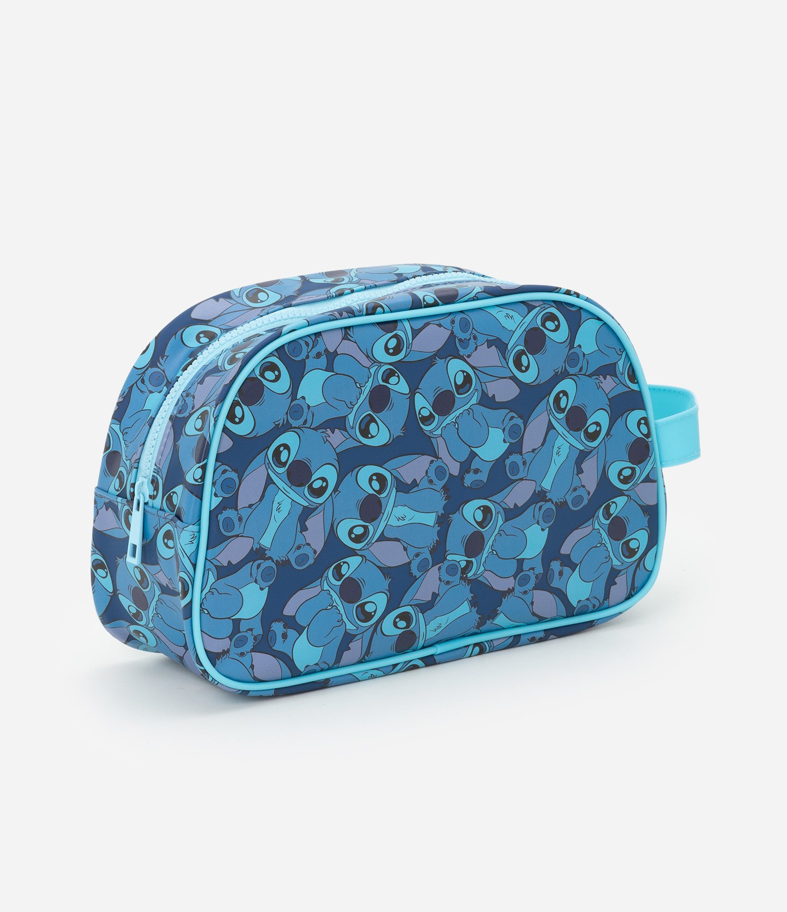 Necessaire Retangular Grande com Estampa Stitch Azul 1