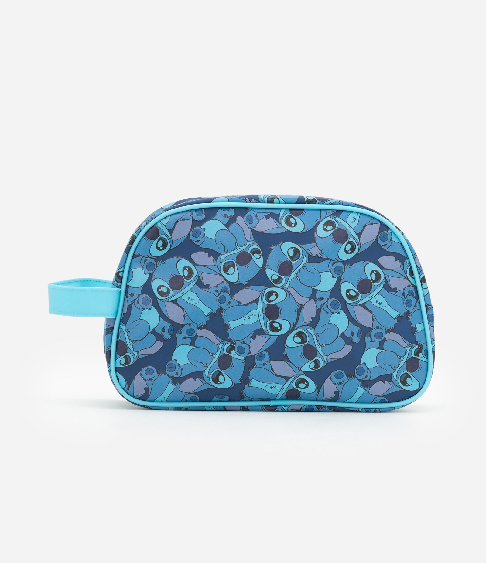 Necessaire Retangular Grande com Estampa Stitch Azul 5