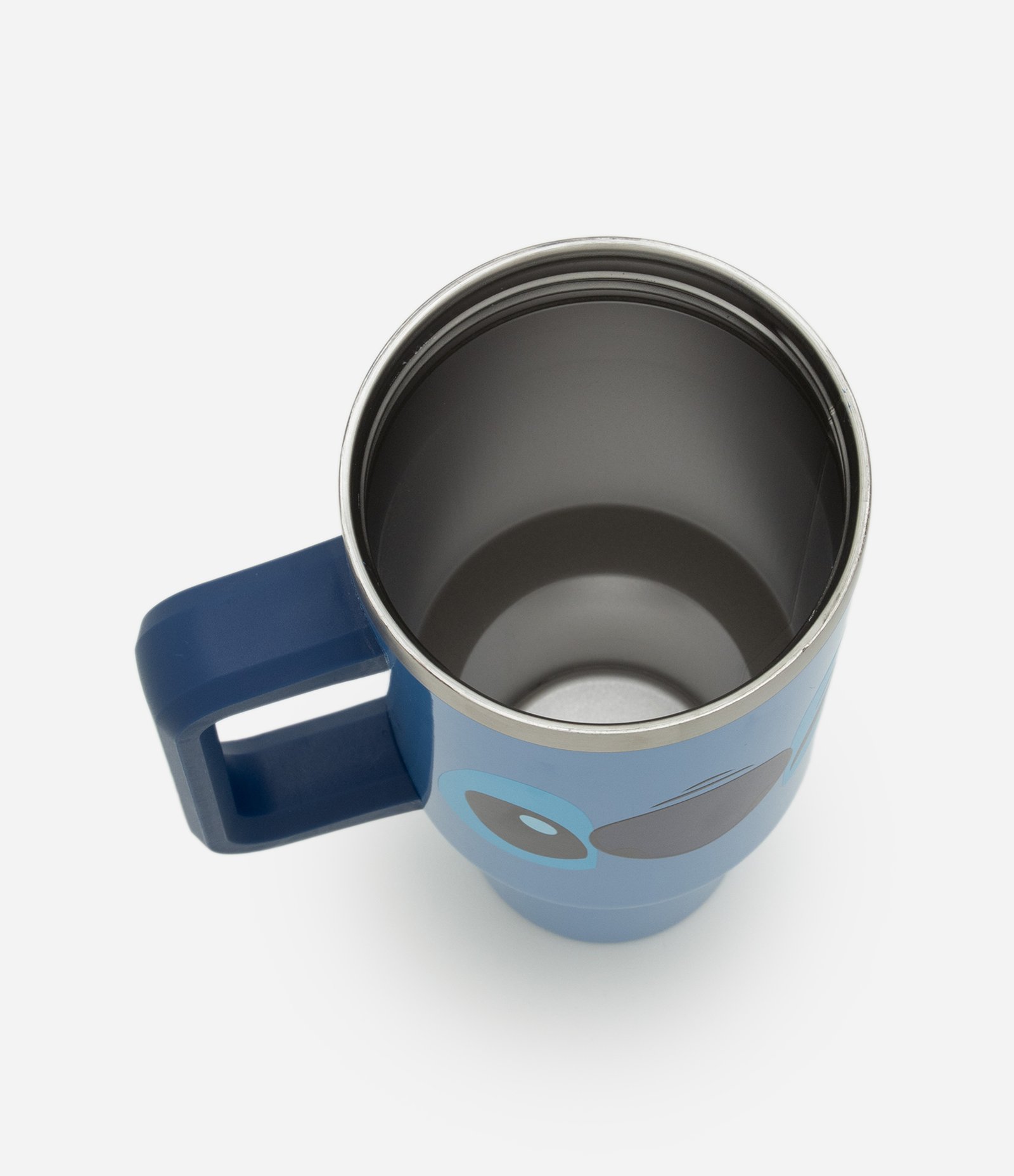 Copo Térmico com Canudo Reutilizável e Estampa do Stitch 1,3L Azul 3