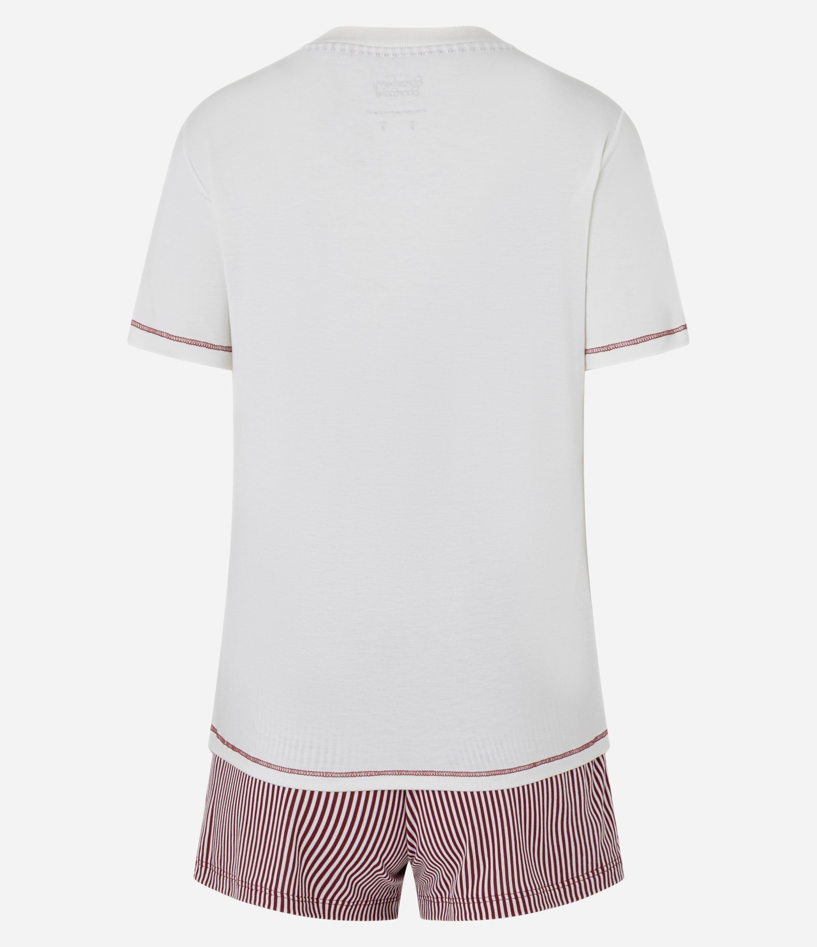 Pijama Short Doll em Viscose com Estampa Moranguinho e Amigas Branco 5