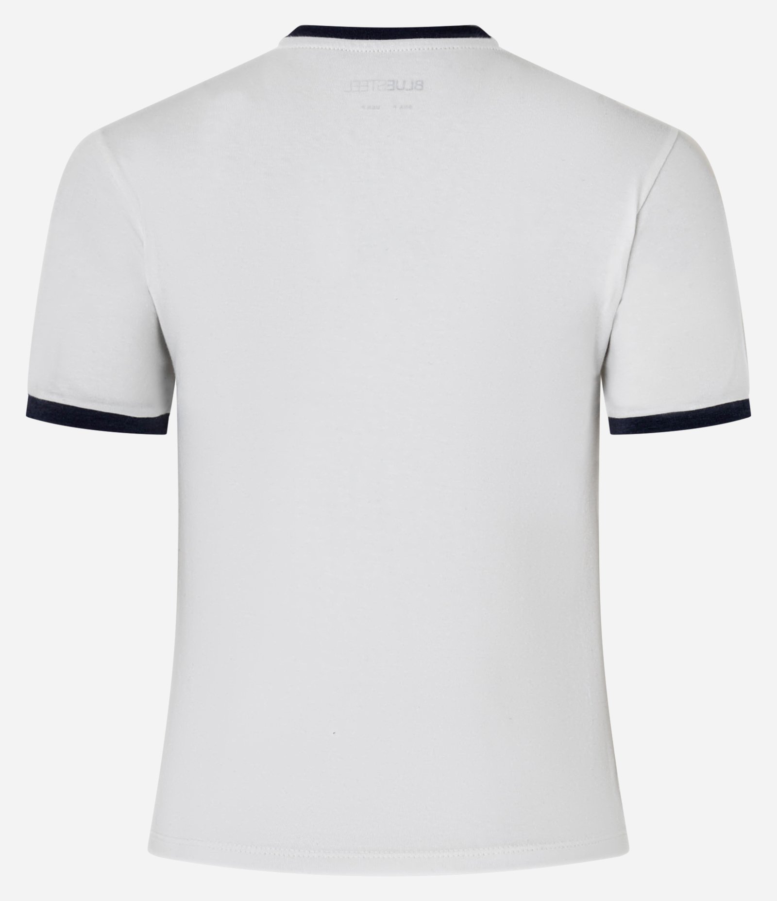 Camiseta New T-Shirt em Cotton com Estampa Santorini Branco/Azul Marinho 8