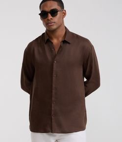 Camisa Relaxed em Cambraia de Linho Puro