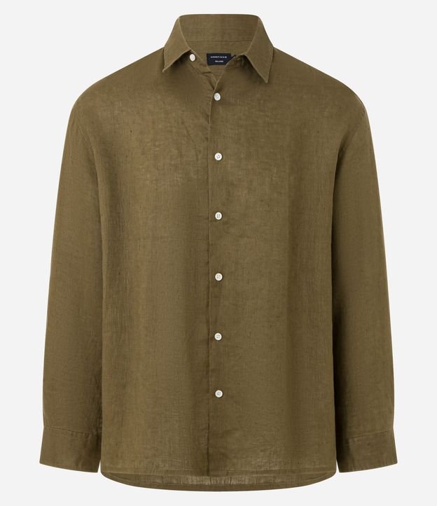 Camisa Relaxed em Cambraia com Botões