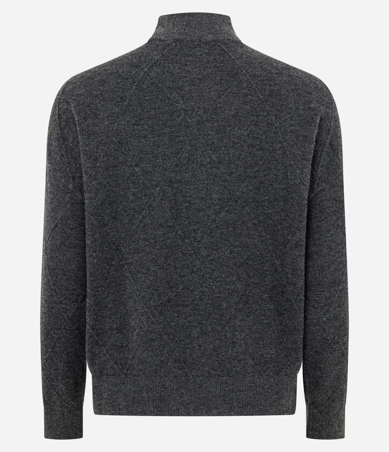 Suéter em Tricô com Golinha Média e Aplicação de Bolinhas Cinza 7