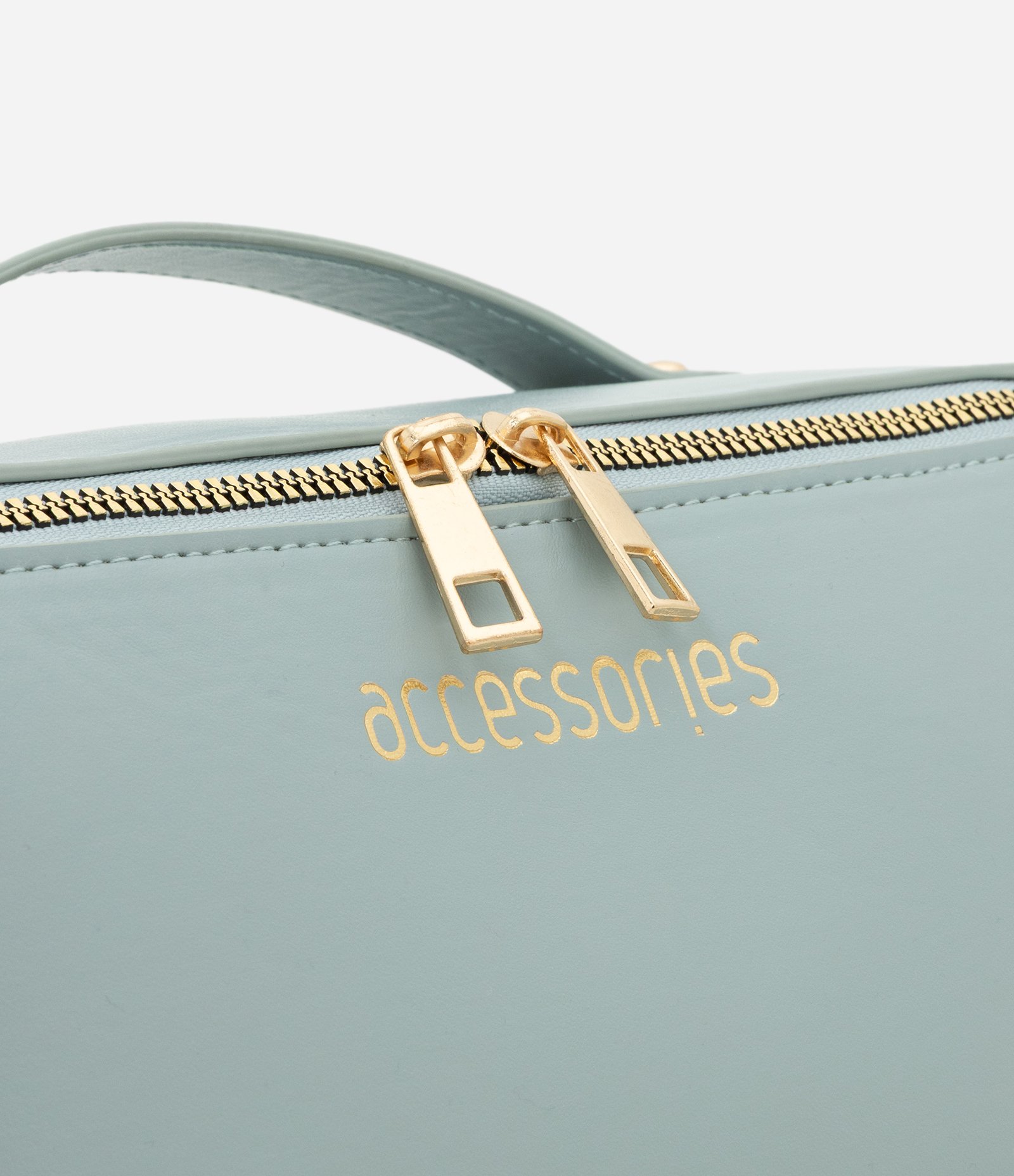 Necessaire Baú com Alça Reforçada e Interior Amplo Azul 3